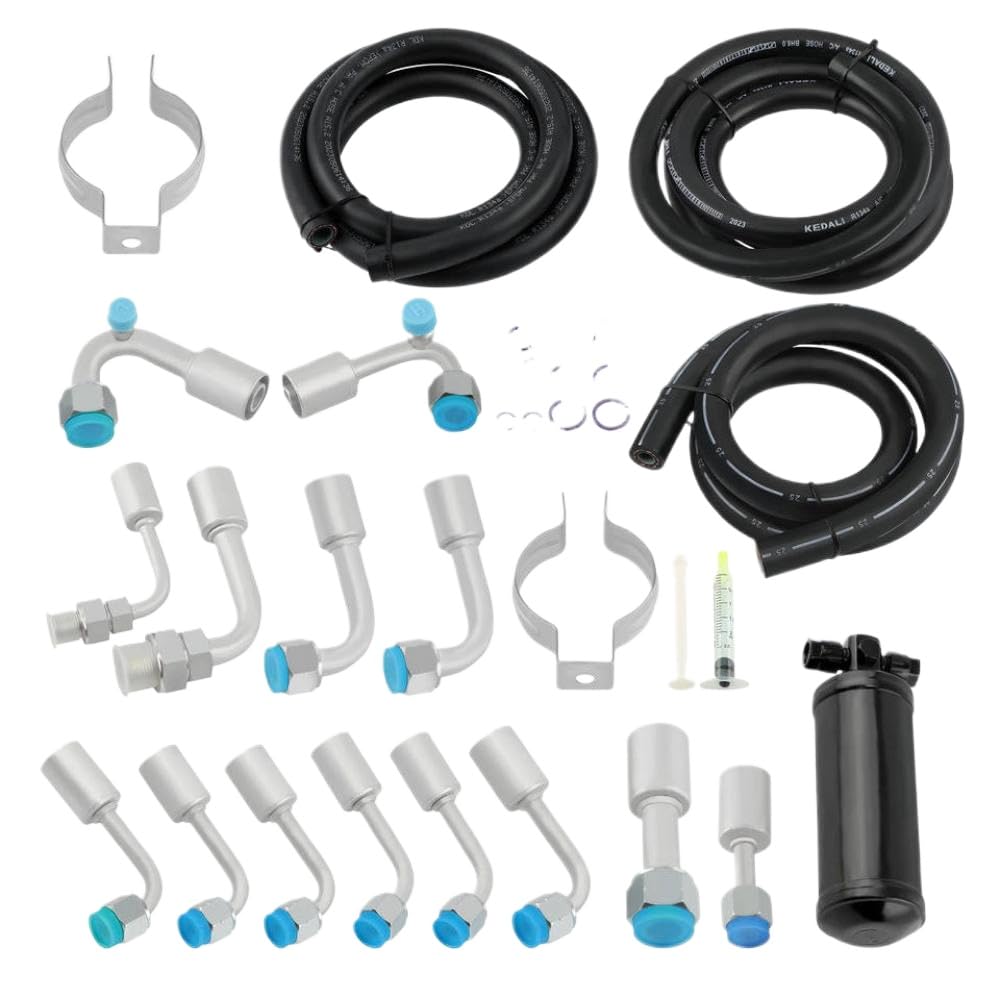 Universal 134A Klimaanlage -Schlauch -Kit mit schwarzer trockener und mit verschiedenen Modellen kompatibel Universal 134A Klimaanlage -Schlauch -Kit mit schwarzer trockener und mit verschiedenen Modellen kompatibel von GNOVIATL