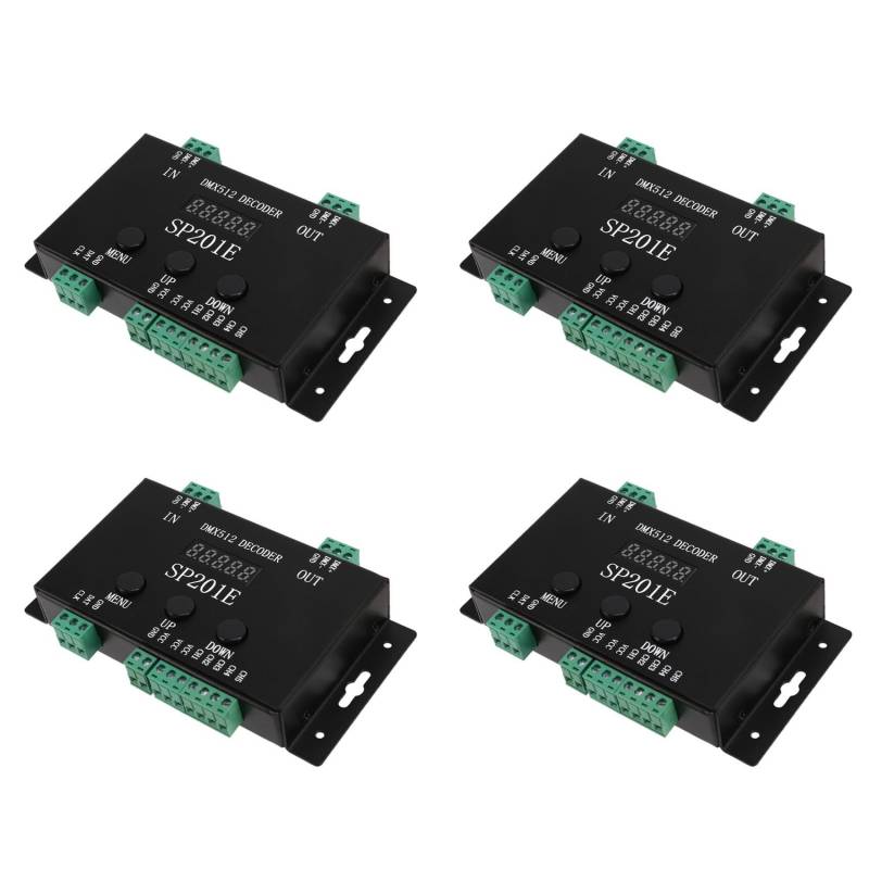 GNURBDILFO 4X SP201E DMX512 WS2812B WS2811 zu SPI Controller Decoder, UnterstüTzt Mehrere ICS von GNURBDILFO