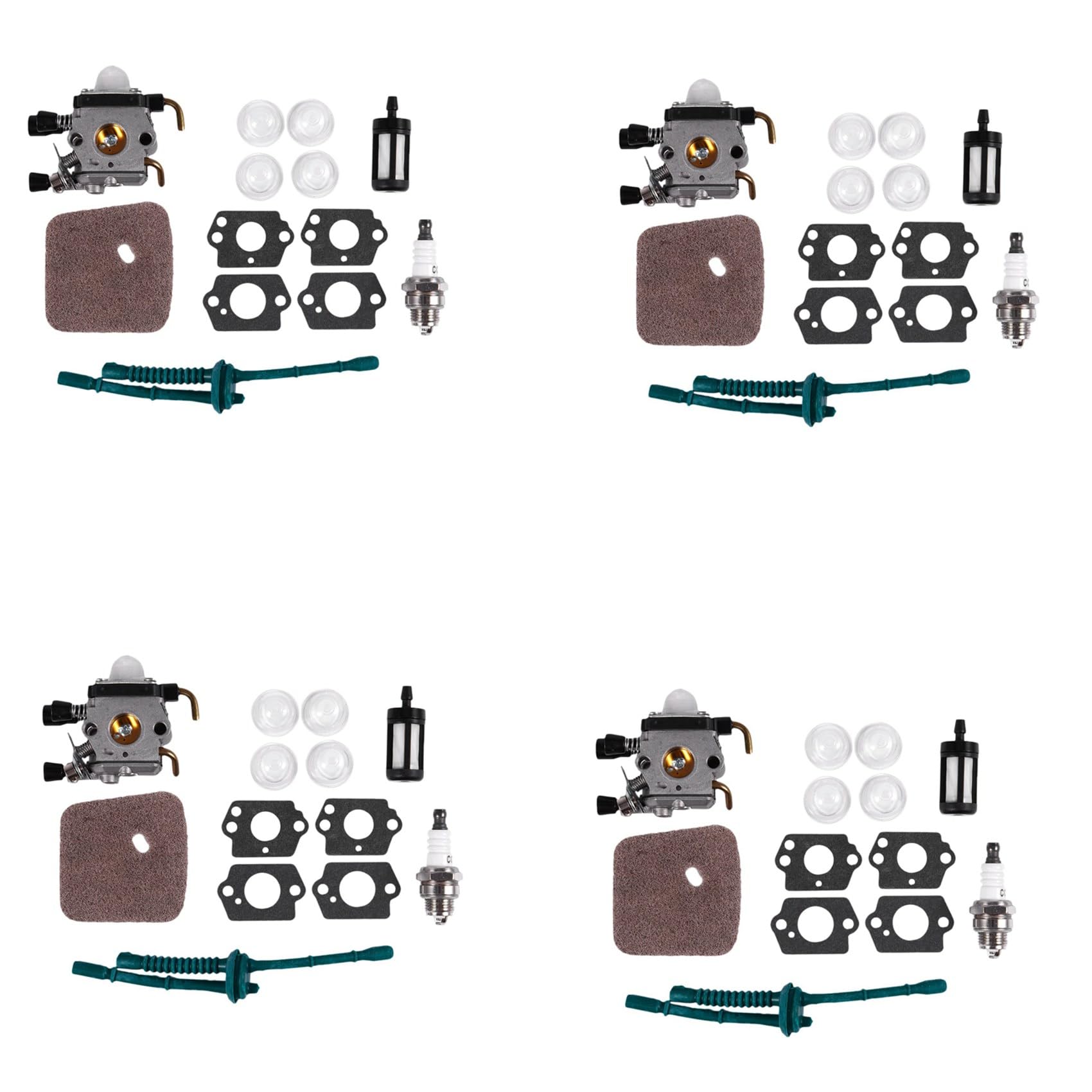GNURBDILFO 4X Vergaser für FS80 Vergaser- FC55 FC75 FC85 FS310 FS38 FS45 FS45C FS45L FS46 FS55 FS55RC FS55T FS74 FS75 FS76 FS80 FS85 HS45 HS75 HS80 HS85 Vergaser (Fs80) von GNURBDILFO