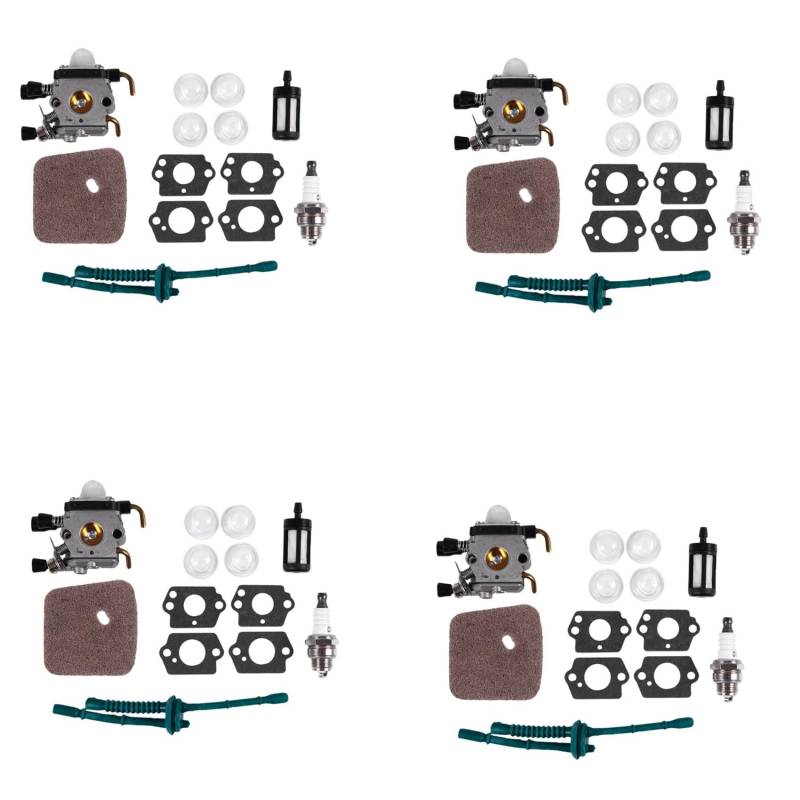 GNURBDILFO 4X Vergaser für FS80 Vergaser- FC55 FC75 FC85 FS310 FS38 FS45 FS45C FS45L FS46 FS55 FS55RC FS55T FS74 FS75 FS76 FS80 FS85 HS45 HS75 HS80 HS85 Vergaser (Fs80) von GNURBDILFO
