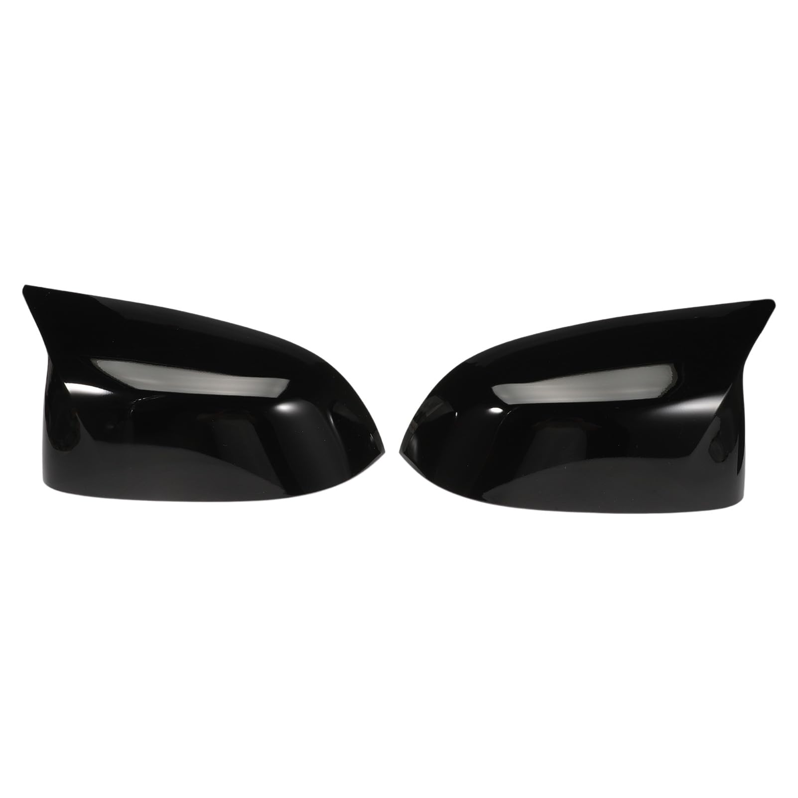 GNXfixt 1 Pair Spiegelkappen Links Rechts Seitenspiegel Abdeckkappen für X3 G01 G08 X4 G02 X6 G06 X7 G07 Mirror Cap, Glossy Black 51168496623 von GNXFixt