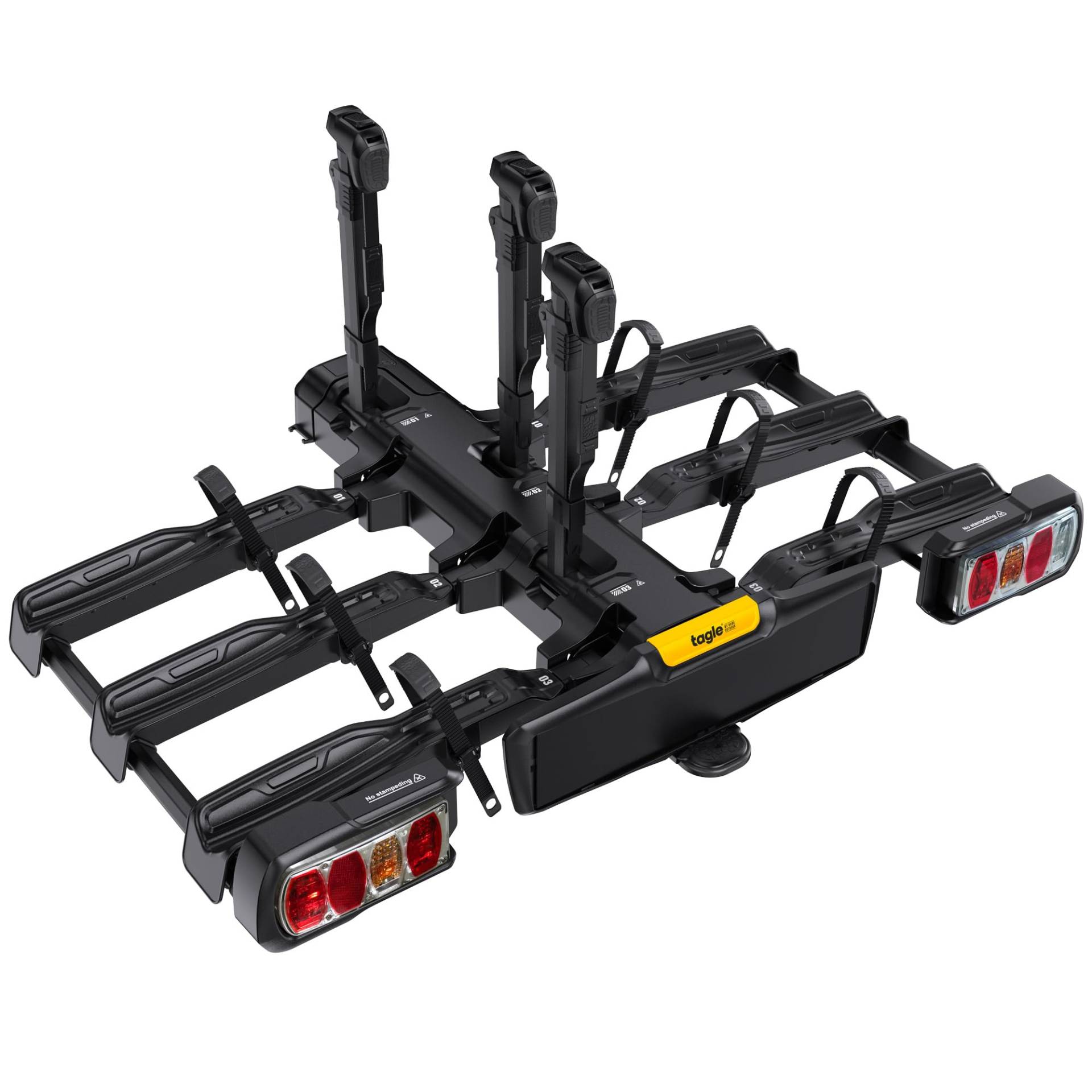 GO BIKER TAGLE E-VELOQ 3 Fahrradträger für 3 E-Bikes - Schwenkbar - Diebstahlsicherung - Schnelle Installation - Kompaktes Design - Tragkraft 30 kg pro Schiene GO BIKER TAGLE E-VELOQ 3 Fahrradträger für 3 E-Bikes - Schwenkbar - Diebstahlsicherung - Schnelle Installation - Kompaktes Design - Tragkraft 30 kg pro Schiene von GO BIKER