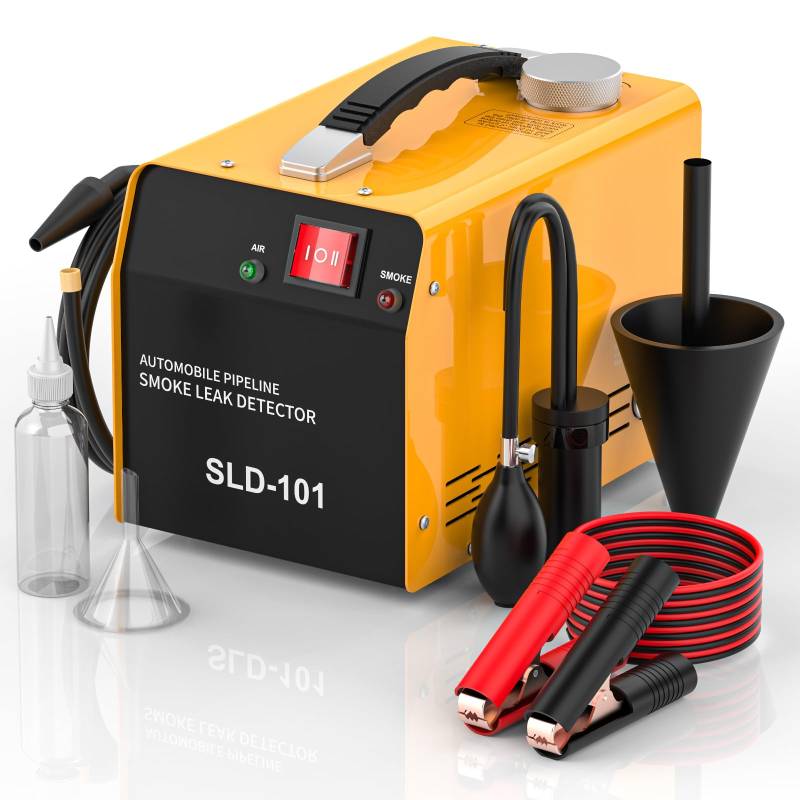 GODIAG SLD101 Nebelmaschine Kfz Rauchmaschine Lecksuchgerät mit Eingebauter Luftpumpe Nebelmaschin Kfz Werkstatt Kfz Nebelmaschine für DC12V Autos, ATVs, Motorräder, Schneemobile, Boote von GODIAG