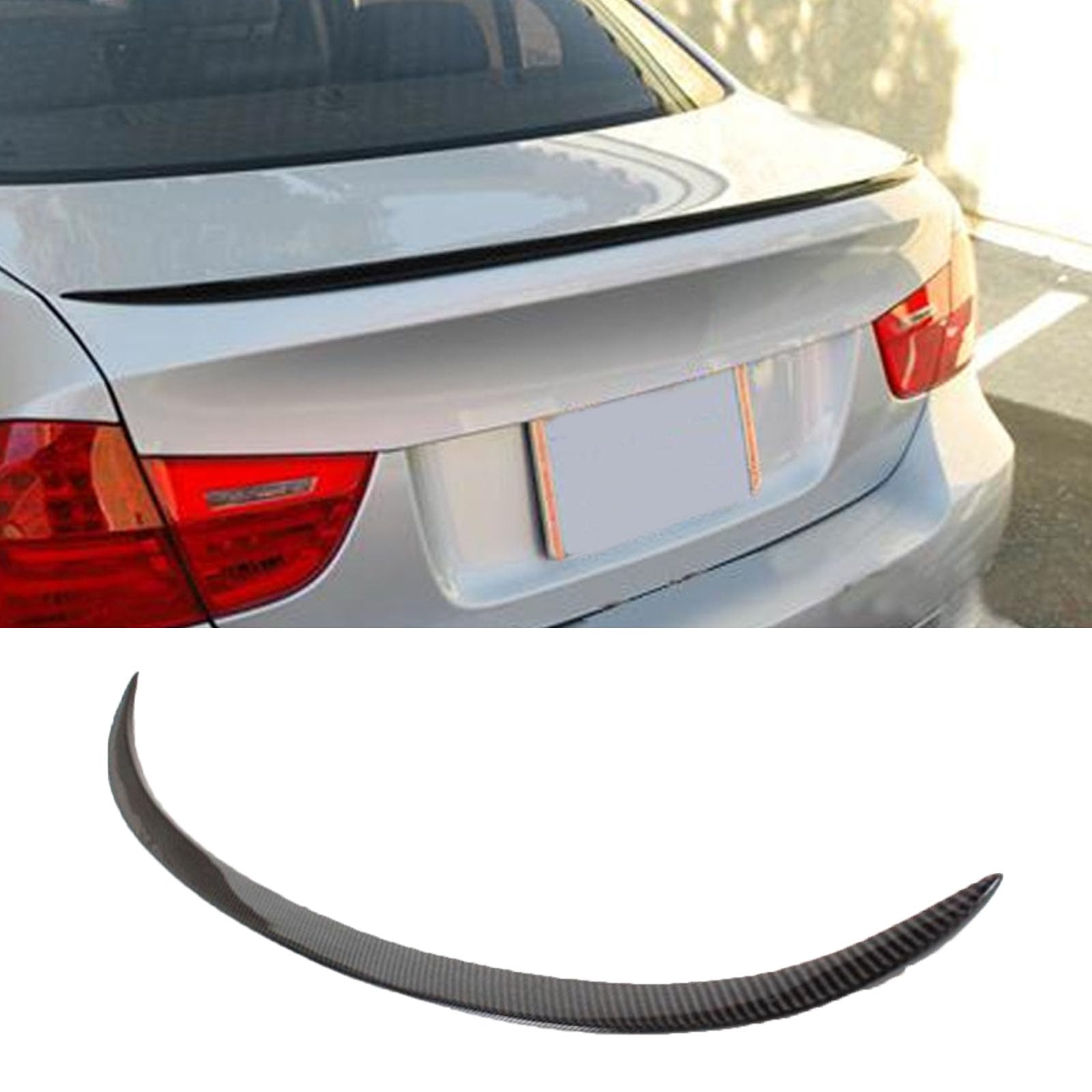 Kompatibel für BMW 3 Series E90 M3 Style 2005-2011, Auto Kohlefaser Heckspoiler Heckklappen Kofferraumdeckelflügel Styling Kits Autozubehör Karosseriedekoration Kompatibel für BMW 3 Series E90 M3 Style 2005-2011, Auto Kohlefaser Heckspoiler Heckklappen Kofferraumdeckelflügel Styling Kits Autozubehör Karosseriedekoration von GODSLLY