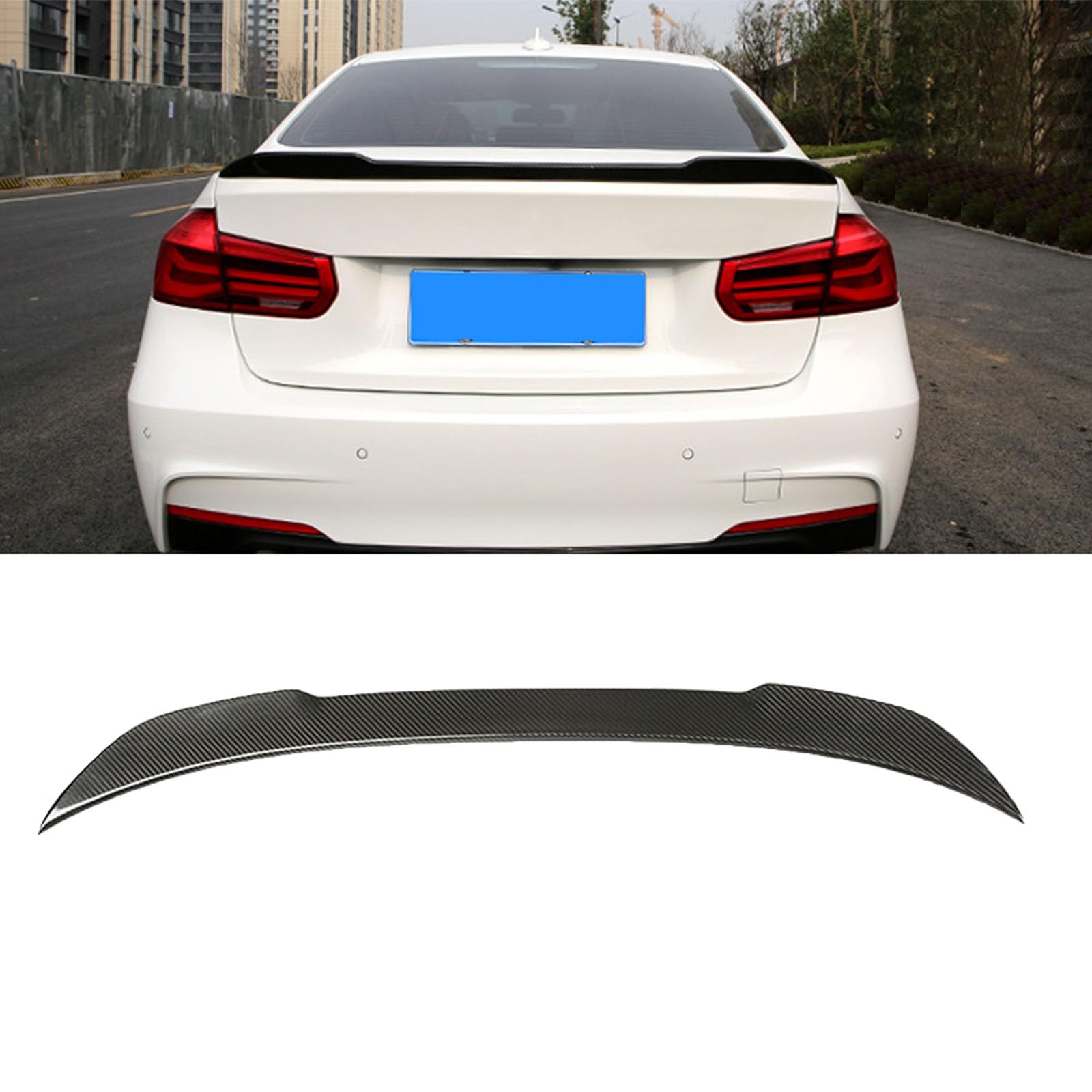 Kompatibel für BMW 3 Series F30 F35 F80 2013-2018, Auto Kohlefaser Heckspoiler Heckklappen Kofferraumdeckelflügel Styling Kits Autozubehör Karosseriedekoration Kompatibel für BMW 3 Series F30 F35 F80 2013-2018, Auto Kohlefaser Heckspoiler Heckklappen Kofferraumdeckelflügel Styling Kits Autozubehör Karosseriedekoration von GODSLLY
