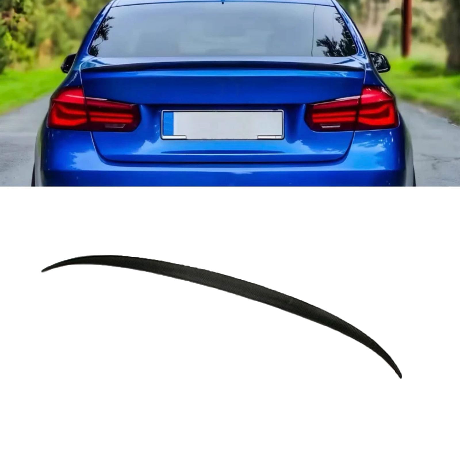 Kompatibel für BMW 3 Series F30 M Style 2013UP, Auto Kohlefaser Heckspoiler Heckklappen Kofferraumdeckelflügel Styling Kits Autozubehör Karosseriedekoration Kompatibel für BMW 3 Series F30 M Style 2013UP, Auto Kohlefaser Heckspoiler Heckklappen Kofferraumdeckelflügel Styling Kits Autozubehör Karosseriedekoration von GODSLLY