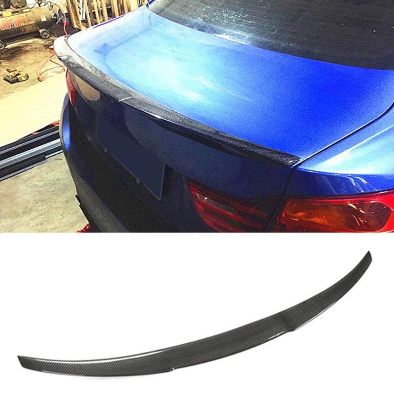 Kompatibel für BMW 4 Series 2Door M Style 2013UP, Auto Kohlefaser Heckspoiler Heckklappen Kofferraumdeckelflügel Styling Kits Autozubehör Karosseriedekoration von GODSLLY