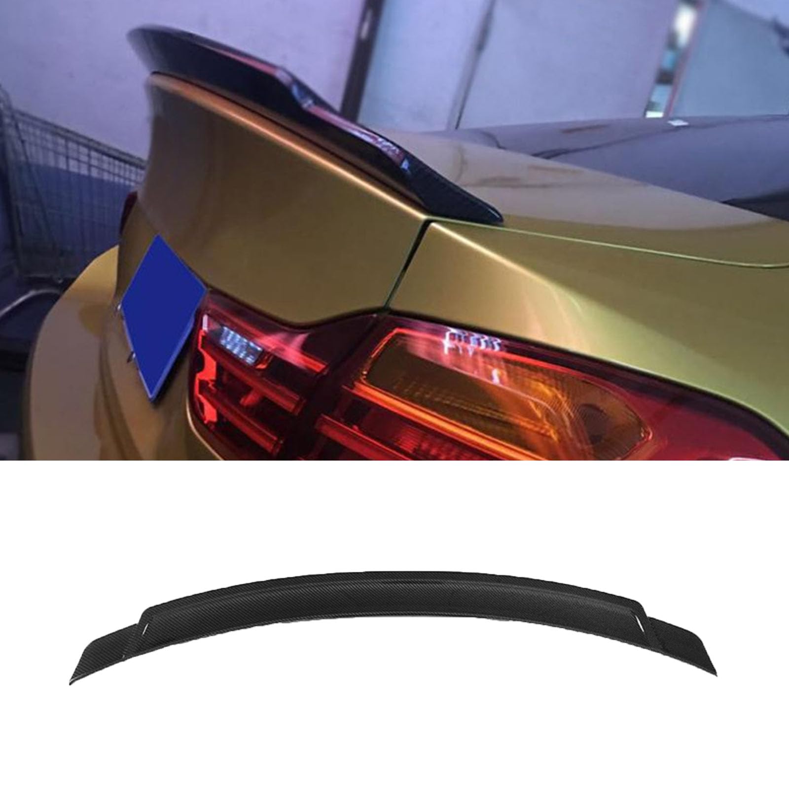 Kompatibel für BMW 4 Series F82 M4 2014-2017, Auto Kohlefaser Heckspoiler Heckklappen Kofferraumdeckelflügel Styling Kits Autozubehör Karosseriedekoration Kompatibel für BMW 4 Series F82 M4 2014-2017, Auto Kohlefaser Heckspoiler Heckklappen Kofferraumdeckelflügel Styling Kits Autozubehör Karosseriedekoration von GODSLLY