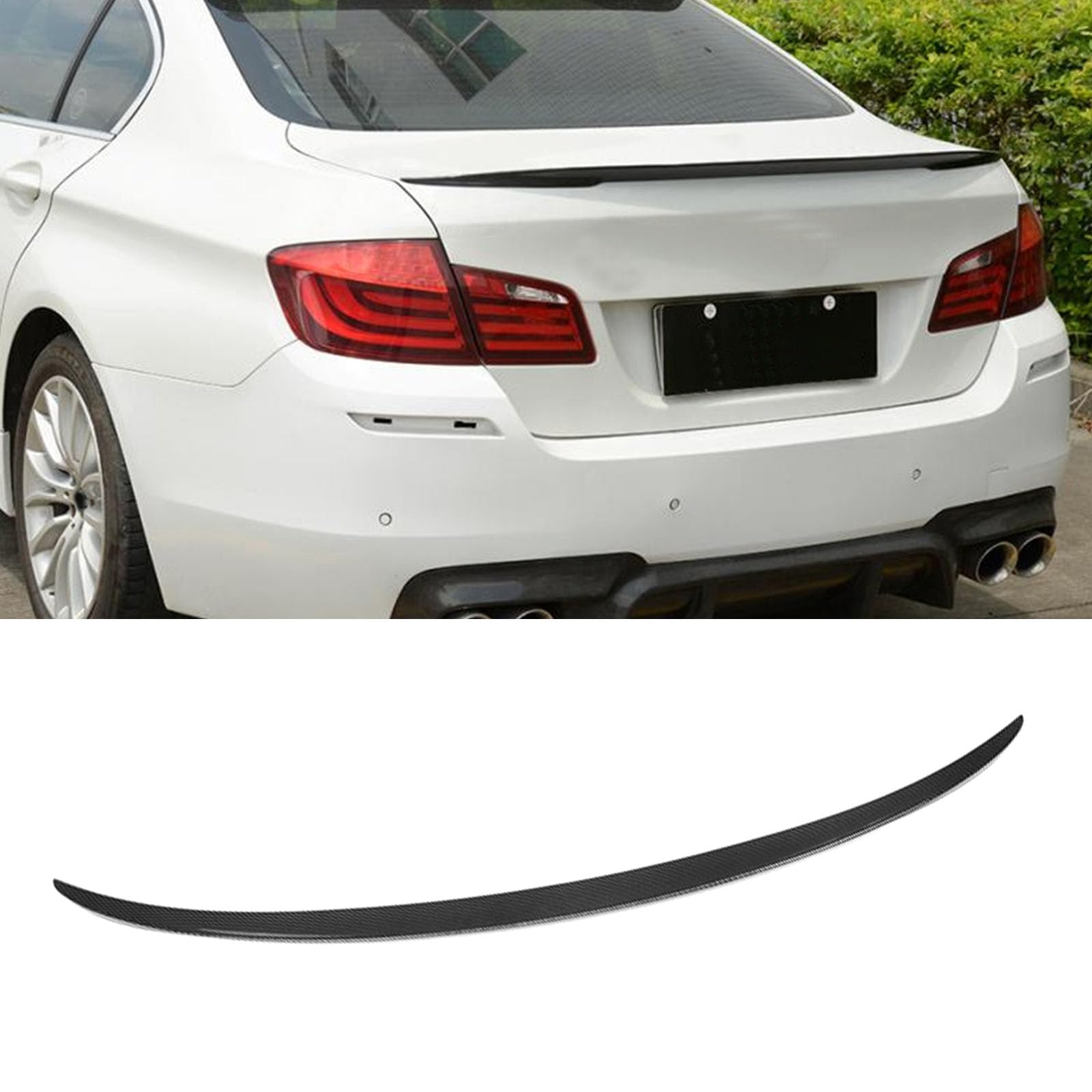 Kompatibel für BMW 5 Series F10 2010-2016, Auto Kohlefaser Heckspoiler Heckklappen Kofferraumdeckelflügel Styling Kits Autozubehör Karosseriedekoration Kompatibel für BMW 5 Series F10 2010-2016, Auto Kohlefaser Heckspoiler Heckklappen Kofferraumdeckelflügel Styling Kits Autozubehör Karosseriedekoration von GODSLLY