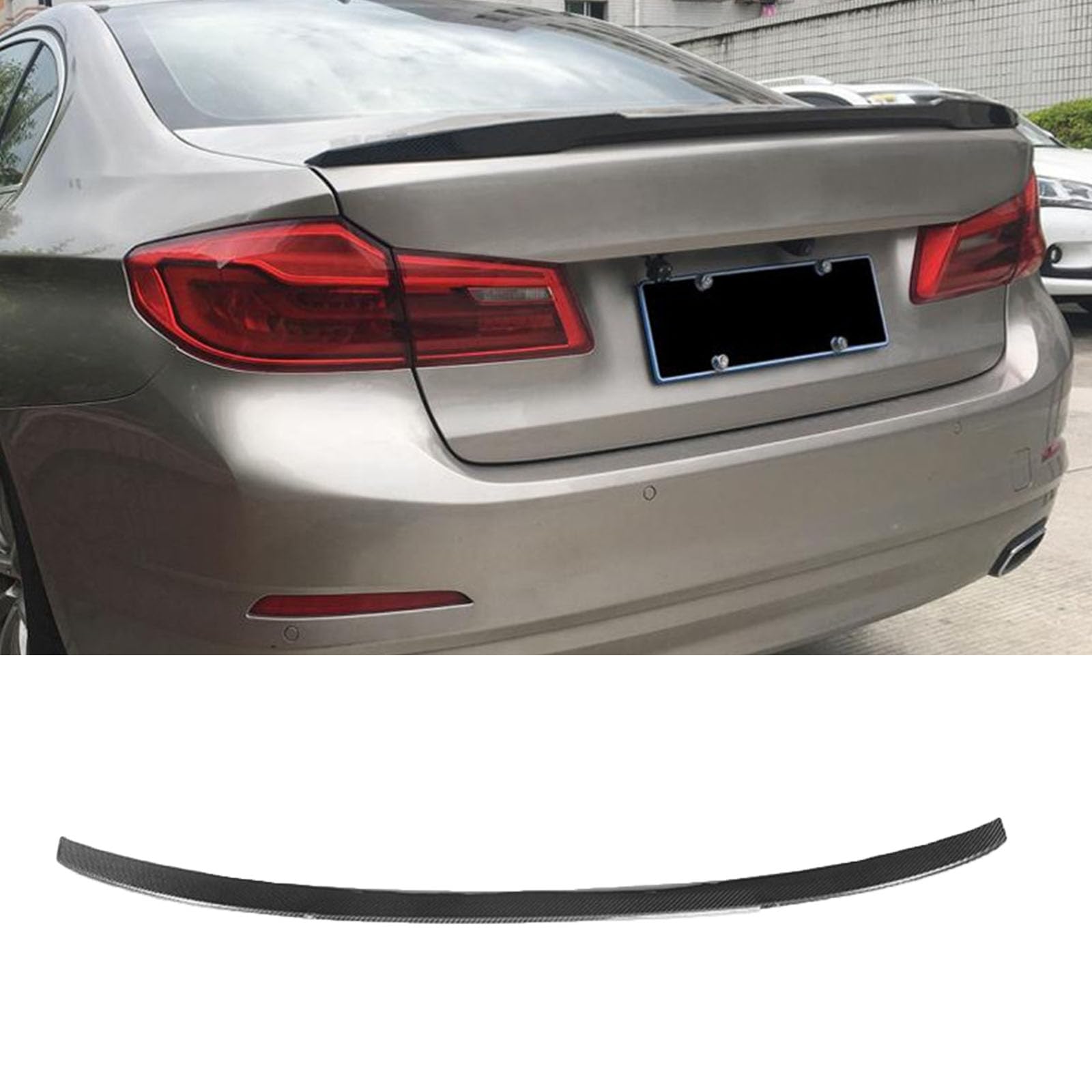 Kompatibel für BMW 5 Series G30 G38 2017-2018, Auto Kohlefaser Heckspoiler Heckklappen Kofferraumdeckelflügel Styling Kits Autozubehör Karosseriedekoration Kompatibel für BMW 5 Series G30 G38 2017-2018, Auto Kohlefaser Heckspoiler Heckklappen Kofferraumdeckelflügel Styling Kits Autozubehör Karosseriedekoration von GODSLLY