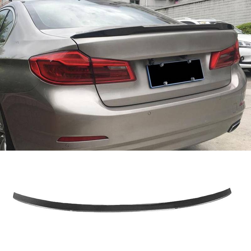 Kompatibel für BMW 5 Series G30 G38 2017-2018, Auto Kohlefaser Heckspoiler Heckklappen Kofferraumdeckelflügel Styling Kits Autozubehör Karosseriedekoration von GODSLLY