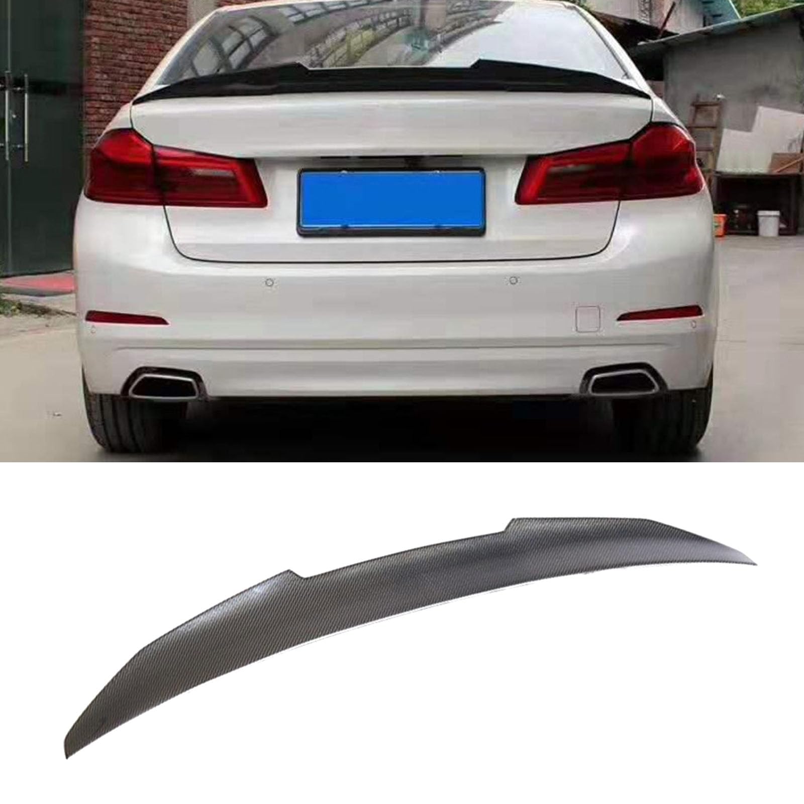 Kompatibel für BMW 5 Series G30 G38 F90M5 2017-2019, Auto Kohlefaser Heckspoiler Heckklappen Kofferraumdeckelflügel Styling Kits Autozubehör Karosseriedekoration Kompatibel für BMW 5 Series G30 G38 F90M5 2017-2019, Auto Kohlefaser Heckspoiler Heckklappen Kofferraumdeckelflügel Styling Kits Autozubehör Karosseriedekoration von GODSLLY