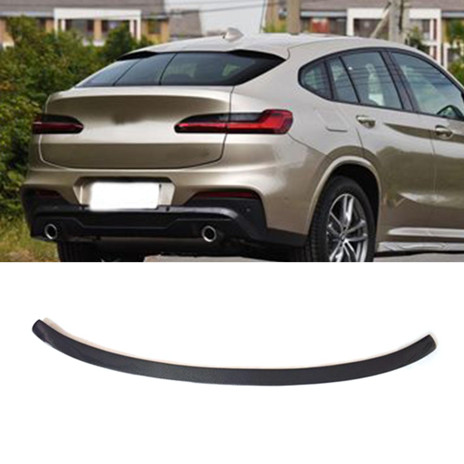 Kompatibel für BMW X4 2014-2018, Auto Kohlefaser Heckspoiler Heckklappen Kofferraumdeckelflügel Styling Kits Autozubehör Karosseriedekoration Kompatibel für BMW X4 2014-2018, Auto Kohlefaser Heckspoiler Heckklappen Kofferraumdeckelflügel Styling Kits Autozubehör Karosseriedekoration von GODSLLY