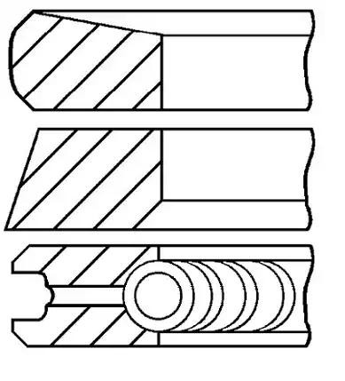 GOETZE ENGINE Kolbenringsatz OPEL,RENAULT,NISSAN 08-422000-00 4431147,93161610 von GOETZE ENGINE