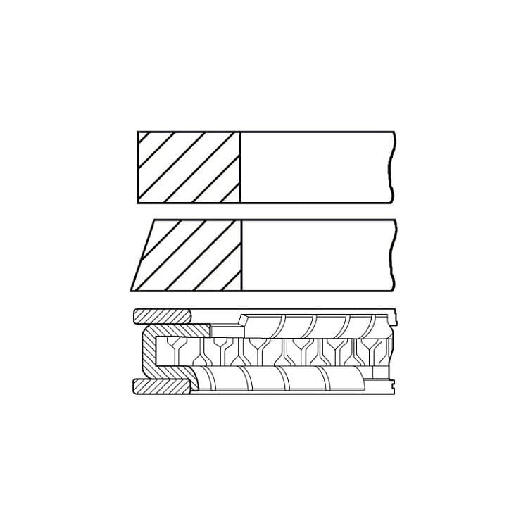 Goetze Kolbenringsatz Smart 450 von GOETZE