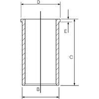 Zylinderlaufbuchse GOETZE 14-025801-00 von Goetze