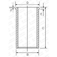 Zylinderlaufbuchse GOETZE 14-049300-00 von Goetze