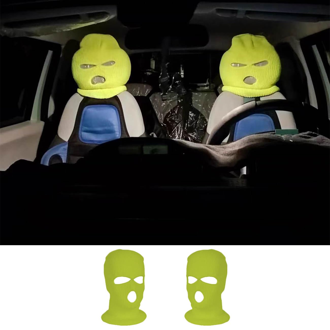 GOFOME Sitzschoner Auto für KopfstüTze Auto, Lustige Masken Auto KopfstüTzenbezug, Sturmhaube Motorrad Sommer, Ski Maske füR Herren Damen, AutositzbezüGe füR Auto,Minivan,Wohnmobil,Halloween GOFOME Sitzschoner Auto für KopfstüTze Auto, Lustige Masken Auto KopfstüTzenbezug, Sturmhaube Motorrad Sommer, Ski Maske füR Herren Damen, AutositzbezüGe füR Auto,Minivan,Wohnmobil,Halloween von GOFOME