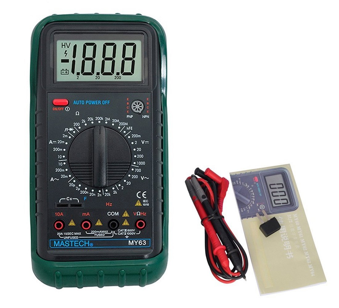 GOFORJUMP 2000 zählt Digital-Multimeter DMM w/Temperaturkapazität & hFE Tester Meter Ammeter Megohmmeter von GOFORJUMP
