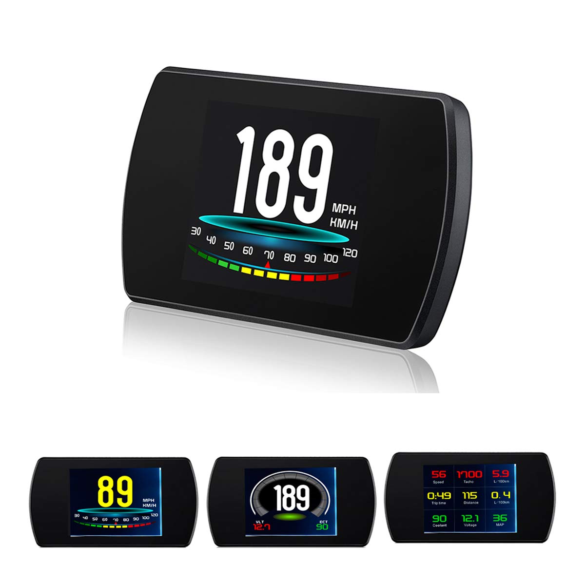 GOFORJUMP P12 5.8 TFT OBD2 Hud Head Up Display Digitaler Auto Geschwindigkeit Projektor Bordcomputer OBD2 Tachometer Windschutzscheibe Projektor von GOFORJUMP