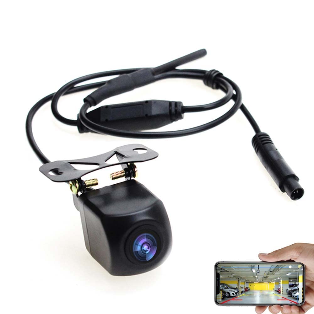 GOFORJUMP WiFi Rückfahrkamera Auto Rückfahrkamera 12V Mini Body Wasserdichter Tachograph für iPhone und Android von GOFORJUMP