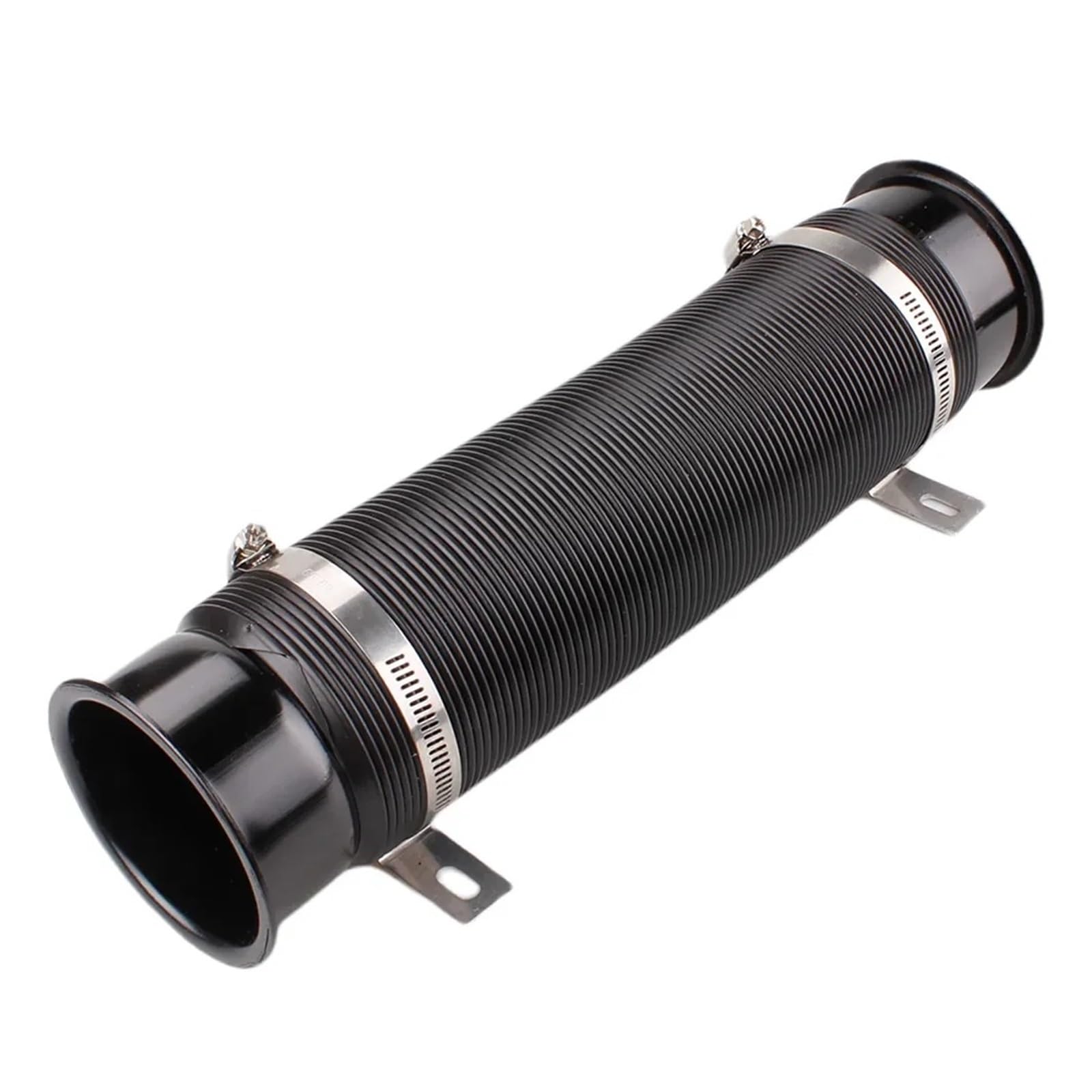 Ansaugschlauch Auto-Kaltluft-Turbo-Einlassrohr Verstellbares Flexibles Kanalrohr Kaltzufuhr-Kanalrohr 76 Mm Ansaugrohr(Schwarz) von GOINTDJD