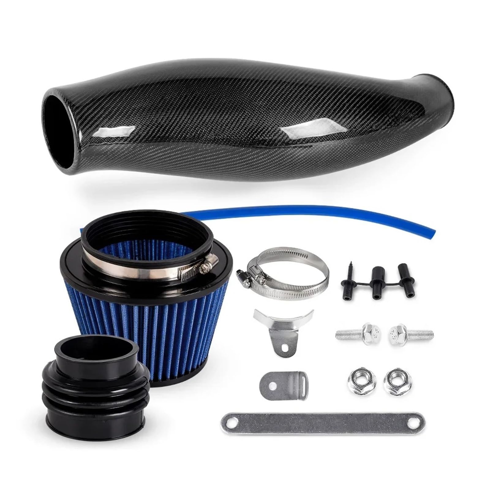 Ansaugschlauch Für Civic 1992-2000 EK EG Auto Luftansaugrohr Luftfilter Ansaugrohr Schwarz Rot Blau Real Carbon Ansaugrohr(Kohlefaser) von GOINTDJD