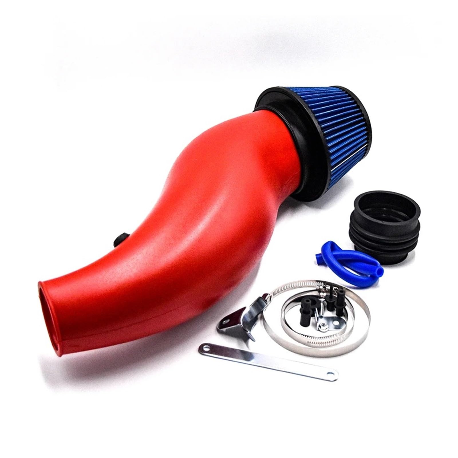 Ansaugschlauch Für Civic 1992–2000 EK EG Mit High Flow 76 Mm Luftfilter Performance Kunststoff JDM Kaltluftansaugrohr Ansaugrohr(Rot) von GOINTDJD
