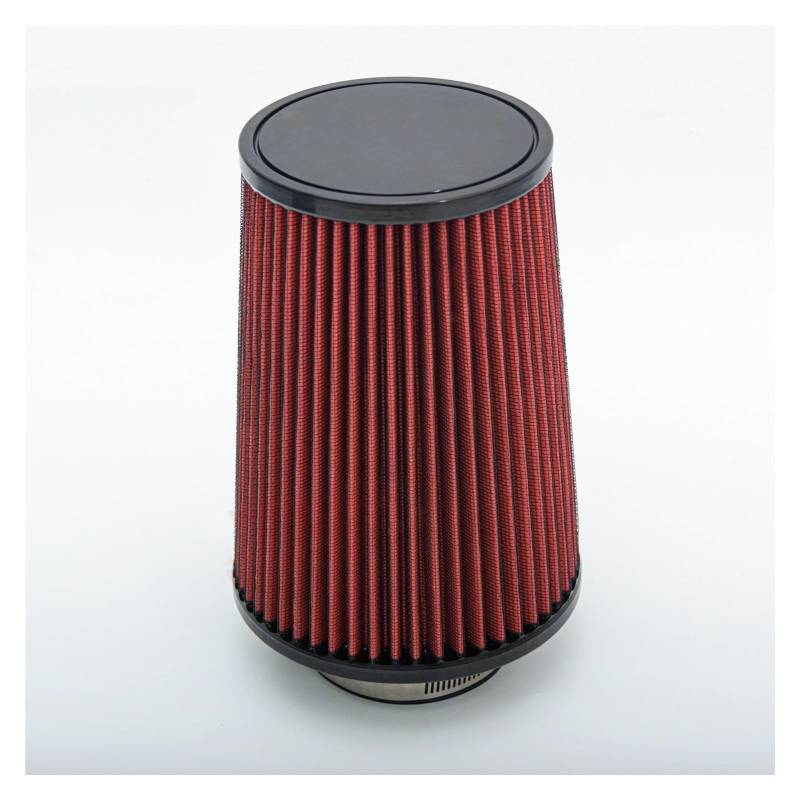 Ansaugschlauch Universal Auto Pilzkopf High Flow Intake KN K & N Luftfilter 76mm 3 Zoll Kegel Konisch Zulaufende Luftfilter JDM Ansaugrohr(Rot) von GOINTDJD