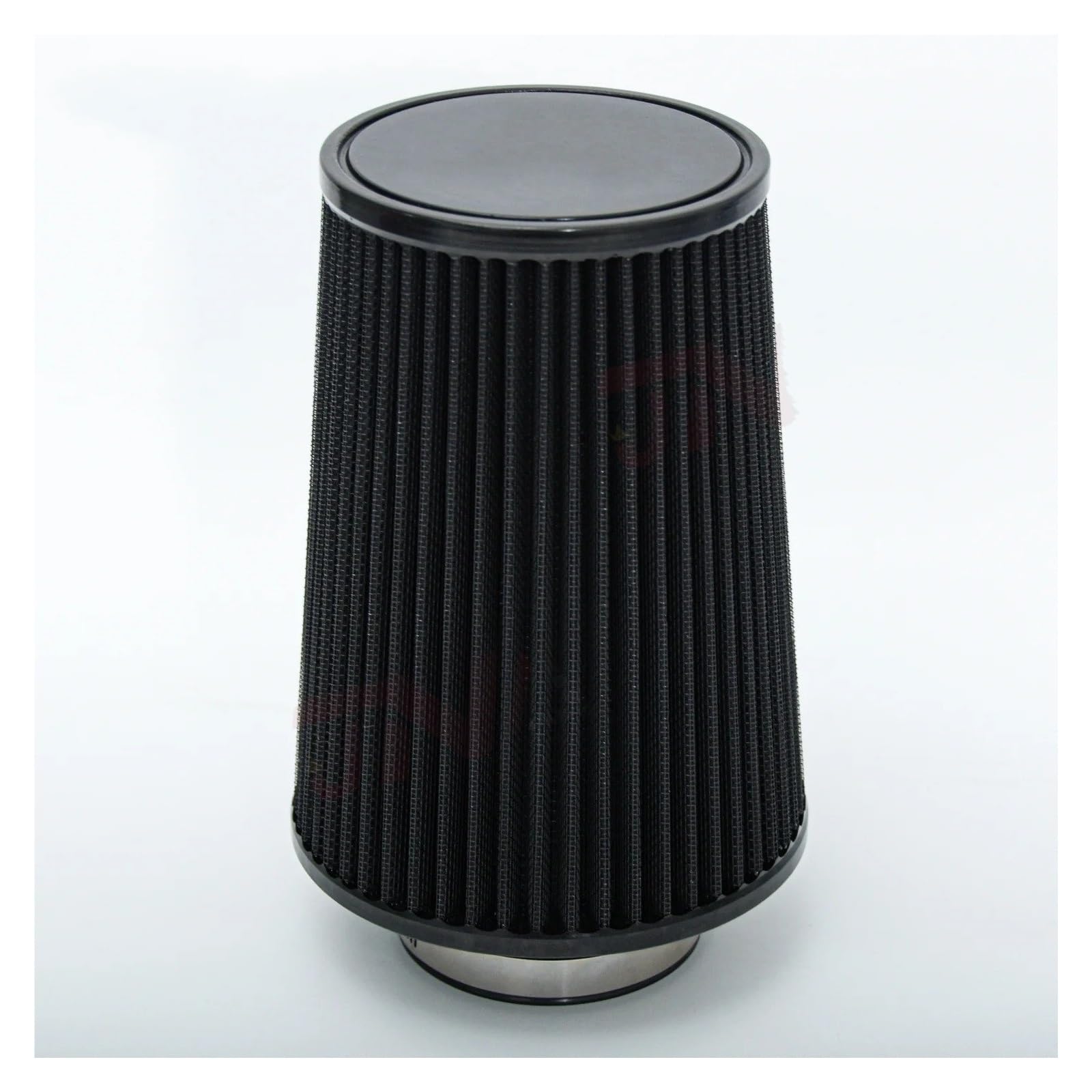 Ansaugschlauch Universal Auto Pilzkopf High Flow Intake KN K & N Luftfilter 76mm 3 Zoll Kegel Konisch Zulaufende Luftfilter JDM Ansaugrohr(Schwarz) von GOINTDJD