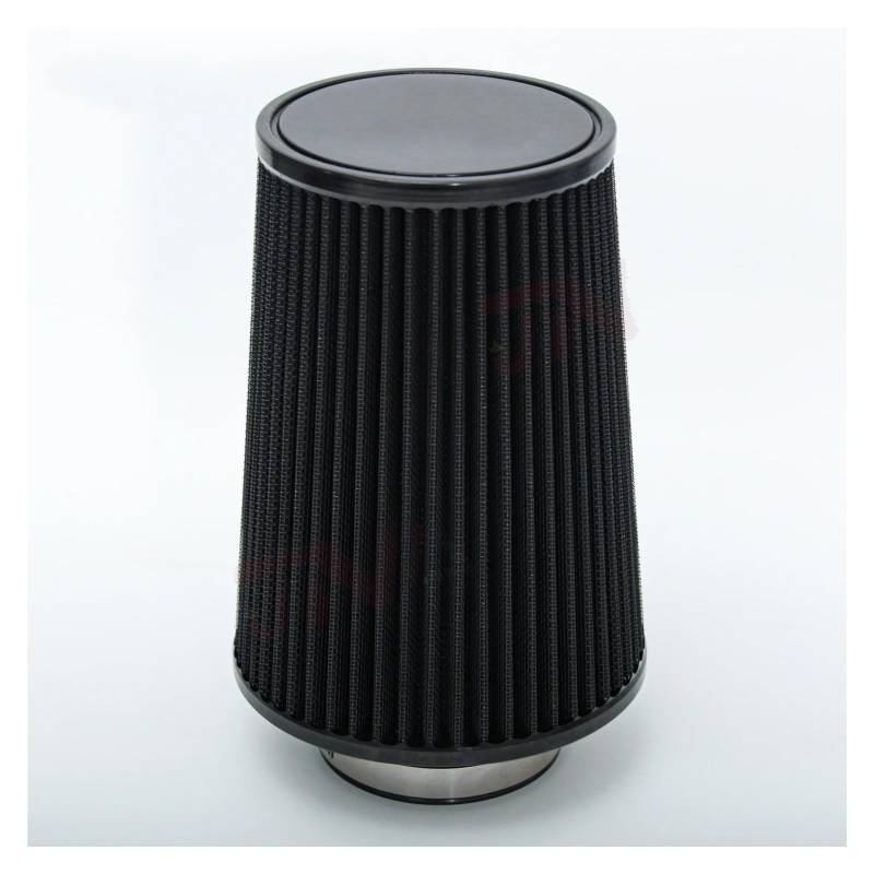 Ansaugschlauch Universal Auto Pilzkopf High Flow Intake KN K & N Luftfilter 76mm 3 Zoll Kegel Konisch Zulaufende Luftfilter JDM Ansaugrohr(Schwarz) von GOINTDJD