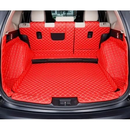 Kofferraum schutzmatte Auto Zubehör Kofferraum Matte Für Mazda CX7 CX-7 2014 2015 2016 Boot Liner Kofferraum Matte Boot Matten Auto Stamm Matten Kofferraumwanne(Wine red) von GOINTDJD