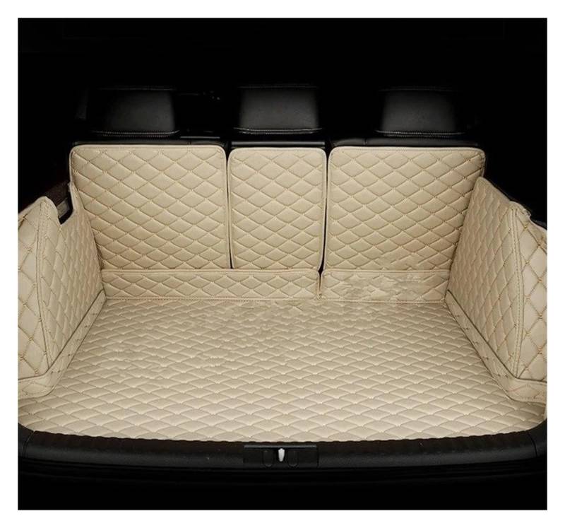 Kofferraum schutzmatte Für 6 Series GT G32 2018-2024 Vollständige Abdeckung Kofferraum Matte Auto Fußmatten CargoLiner Teppich Zubehör Kofferraumwanne(Beige-Trunk) von GOINTDJD