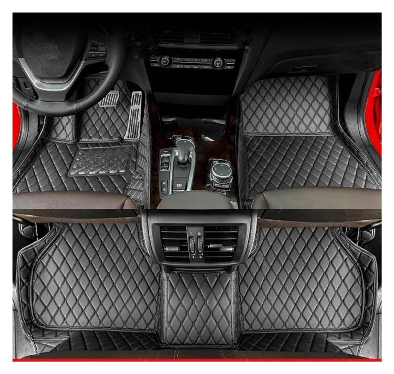 Kofferraum schutzmatte Für 6 Series GT G32 2018-2024 Vollständige Abdeckung Kofferraum Matte Auto Fußmatten CargoLiner Teppich Zubehör Kofferraumwanne(Black-Black-Floor) von GOINTDJD