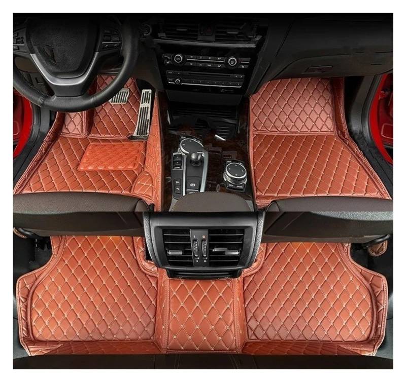 Kofferraum schutzmatte Für 6 Series GT G32 2018-2024 Vollständige Abdeckung Kofferraum Matte Auto Fußmatten CargoLiner Teppich Zubehör Kofferraumwanne(Brown-Floor) von GOINTDJD