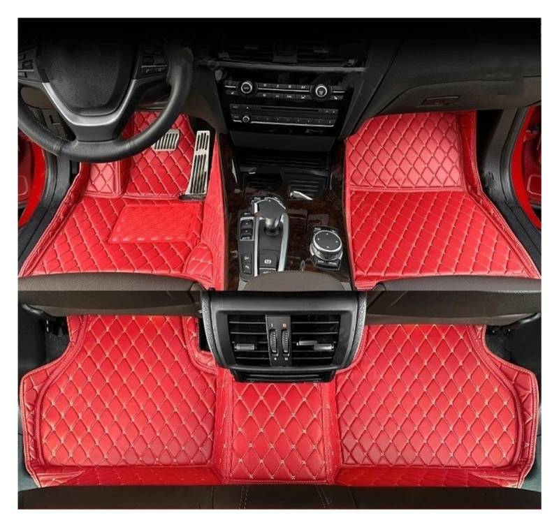 Kofferraum schutzmatte Für 6 Series GT G32 2018-2024 Vollständige Abdeckung Kofferraum Matte Auto Fußmatten CargoLiner Teppich Zubehör Kofferraumwanne(Red-Floor) von GOINTDJD