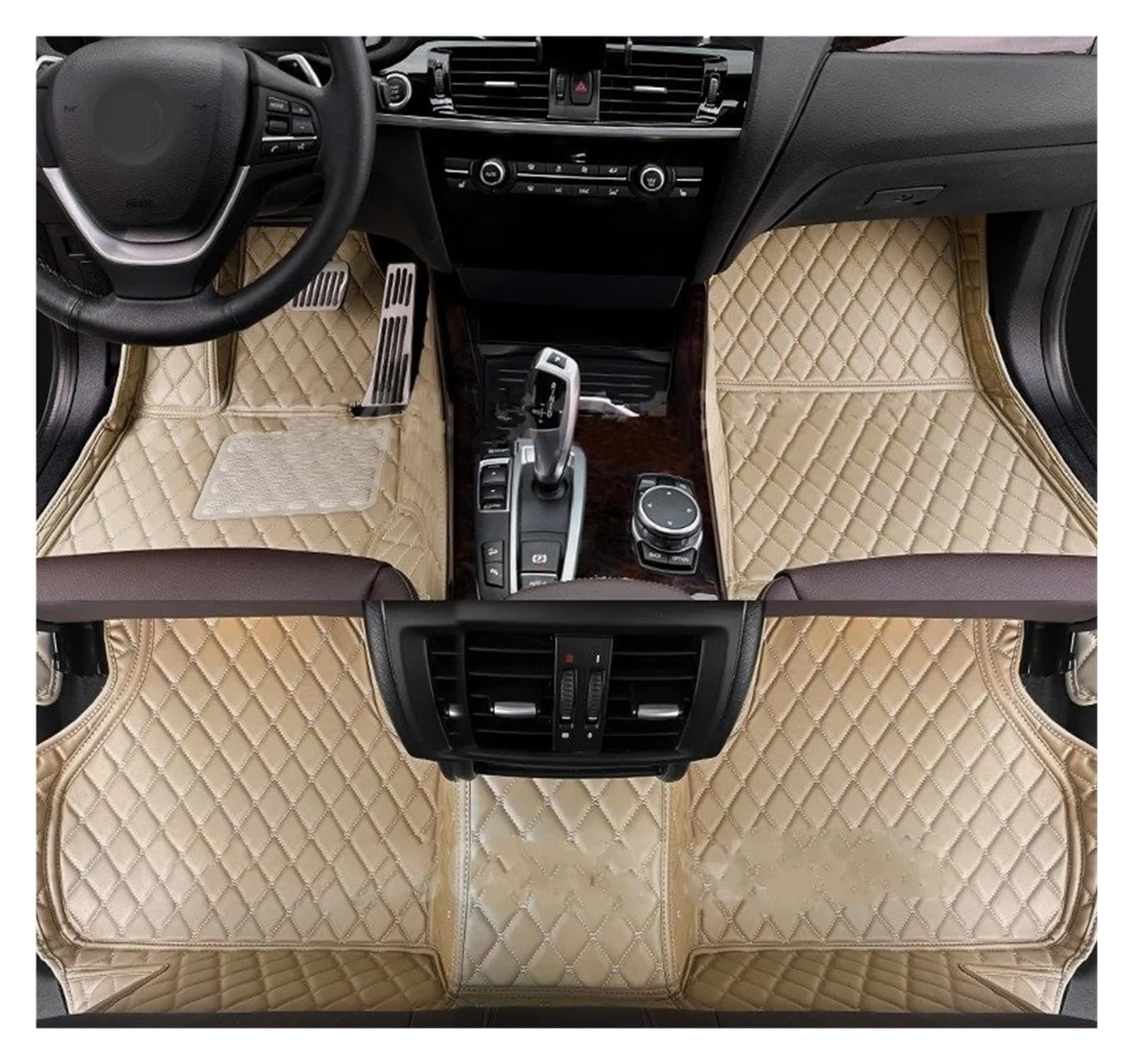 Kofferraum schutzmatte Für Dongfeng Für Forthing Für Freitag 2023 2024 Auto Fußmatten Kofferraum Matte Auto Fuß Pads Automobil Teppich Abdeckung Innen Zubehör Kofferraumwanne(Beige-Floor) von GOINTDJD