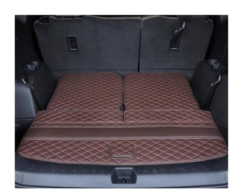 Kofferraum schutzmatte Für Ford Für Explorer 6 7 Sitze 2020 Langlebige Boot Teppiche Cargo-Liner Matten Für Explorer 2020 Vollen Satz Auto Stamm Matten Kofferraumwanne(B Coffee) von GOINTDJD