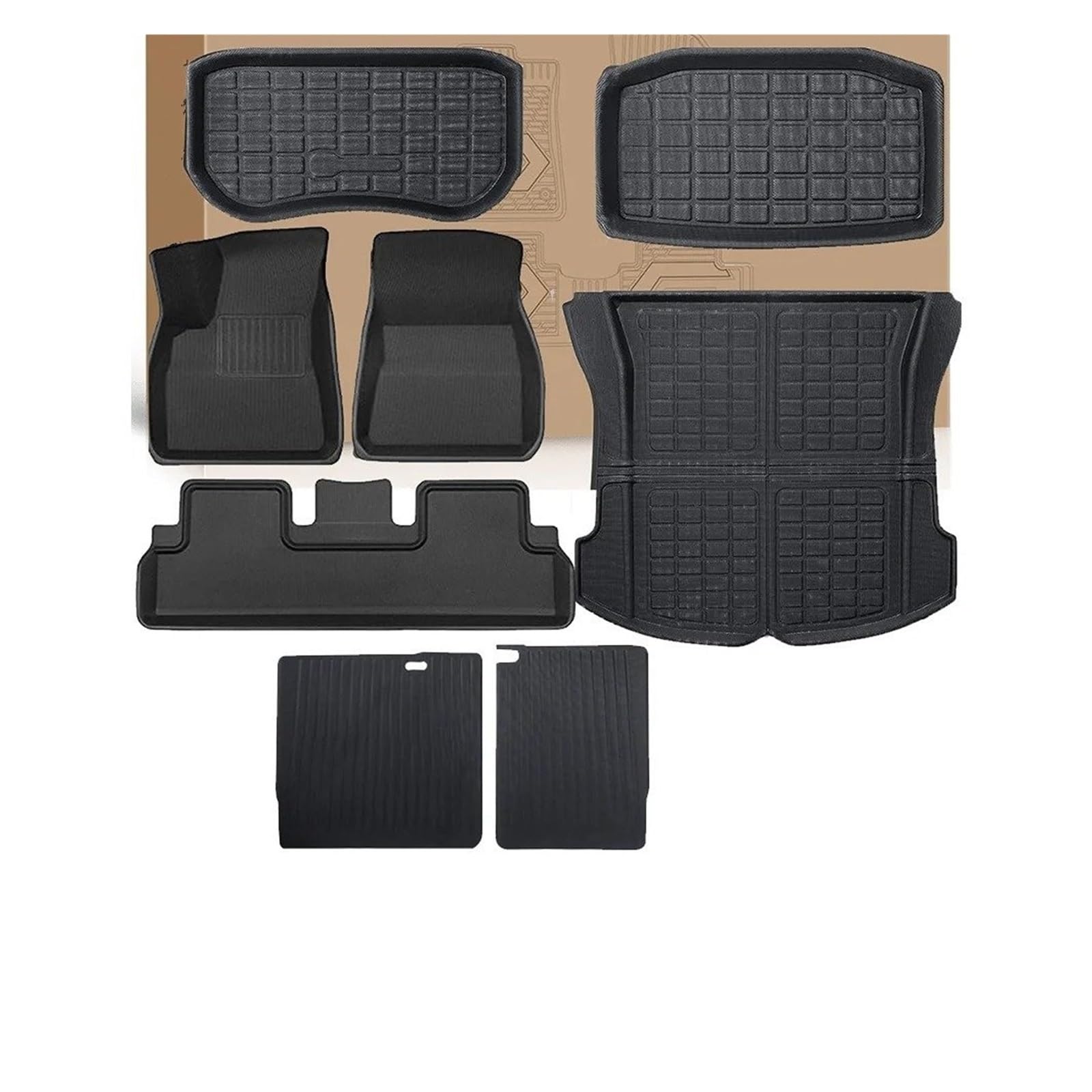 Kofferraum schutzmatte Fußmatten Allwetter-Bodenmatte Vorne Hinten Für Cargo-Liner-Matte Wasserdicht Rutschfest Für Tesla Für Modell Y Für Modell 3 Highland 2017–2024 Kofferraumwanne(M3 2024 RHD 8pcs) Kofferraum schutzmatte Fußmatten Allwetter-Bodenmatte Vorne Hinten Für Cargo-Liner-Matte Wasserdicht Rutschfest Für Tesla Für Modell Y Für Modell 3 Highland 2017–2024 Kofferraumwanne(M3 2024 RHD 8pcs) von GOINTDJD