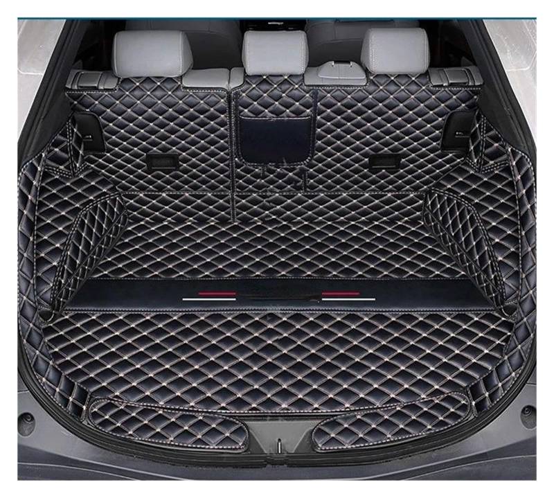 Kofferraum schutzmatte Stamm Matte PU Leder Wasserdicht Für Cargo-Liner Boot Teppiche Innen Abdeckung Lagerung Pad Für Toyota BZ4X 2022 2023 Kofferraumwanne(A Left with Music) von GOINTDJD