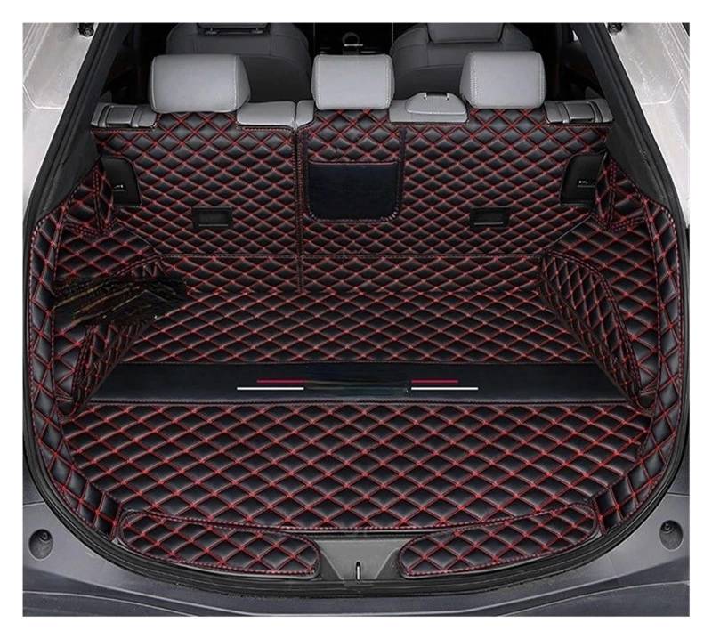 Kofferraum schutzmatte Stamm Matte PU Leder Wasserdicht Für Cargo-Liner Boot Teppiche Innen Abdeckung Lagerung Pad Für Toyota BZ4X 2022 2023 Kofferraumwanne(B Left no Music) von GOINTDJD