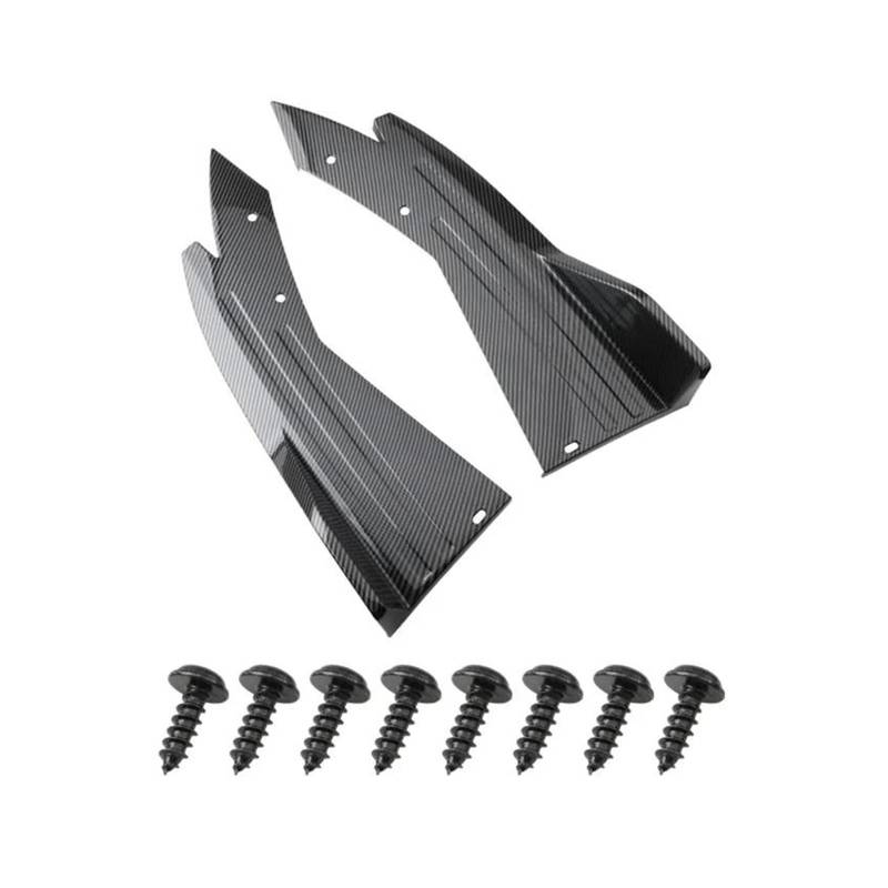 Splitter Universal Auto Spoiler Hinten Stoßstange Streifen Lip Diffusor Splitter Scratch Protector Auto Tuning Zubehör Carbon Faser Seitenrock(Carbon) von GOINTDJD