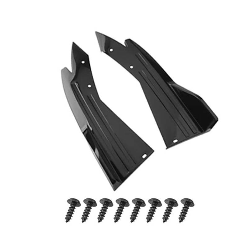 Splitter Universal Auto Spoiler Hinten Stoßstange Streifen Lip Diffusor Splitter Scratch Protector Auto Tuning Zubehör Carbon Faser Seitenrock(Schwarz) von GOINTDJD