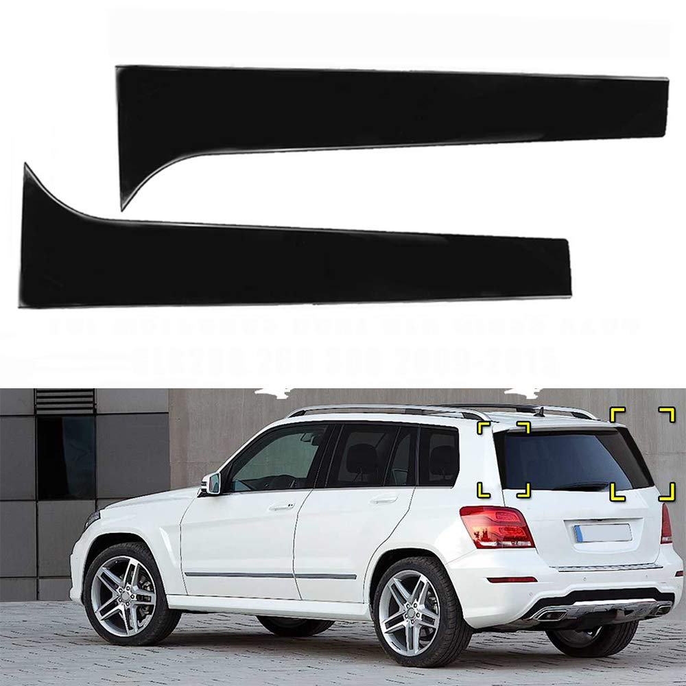 ABS Seitenfenster hinten Spoiler Heckspoiler für Mercedes-Benz GLK Klasse X204 GLK200 GLK260 GLK300 2008-2015, Auto Heckscheibe Canard Spoiler Luftverteiler, 3M Klebstoff Installation, schwarz ABS Seitenfenster hinten Spoiler Heckspoiler für Mercedes-Benz GLK Klasse X204 GLK200 GLK260 GLK300 2008-2015, Auto Heckscheibe Canard Spoiler Luftverteiler, 3M Klebstoff Installation, schwarz von GOINUS