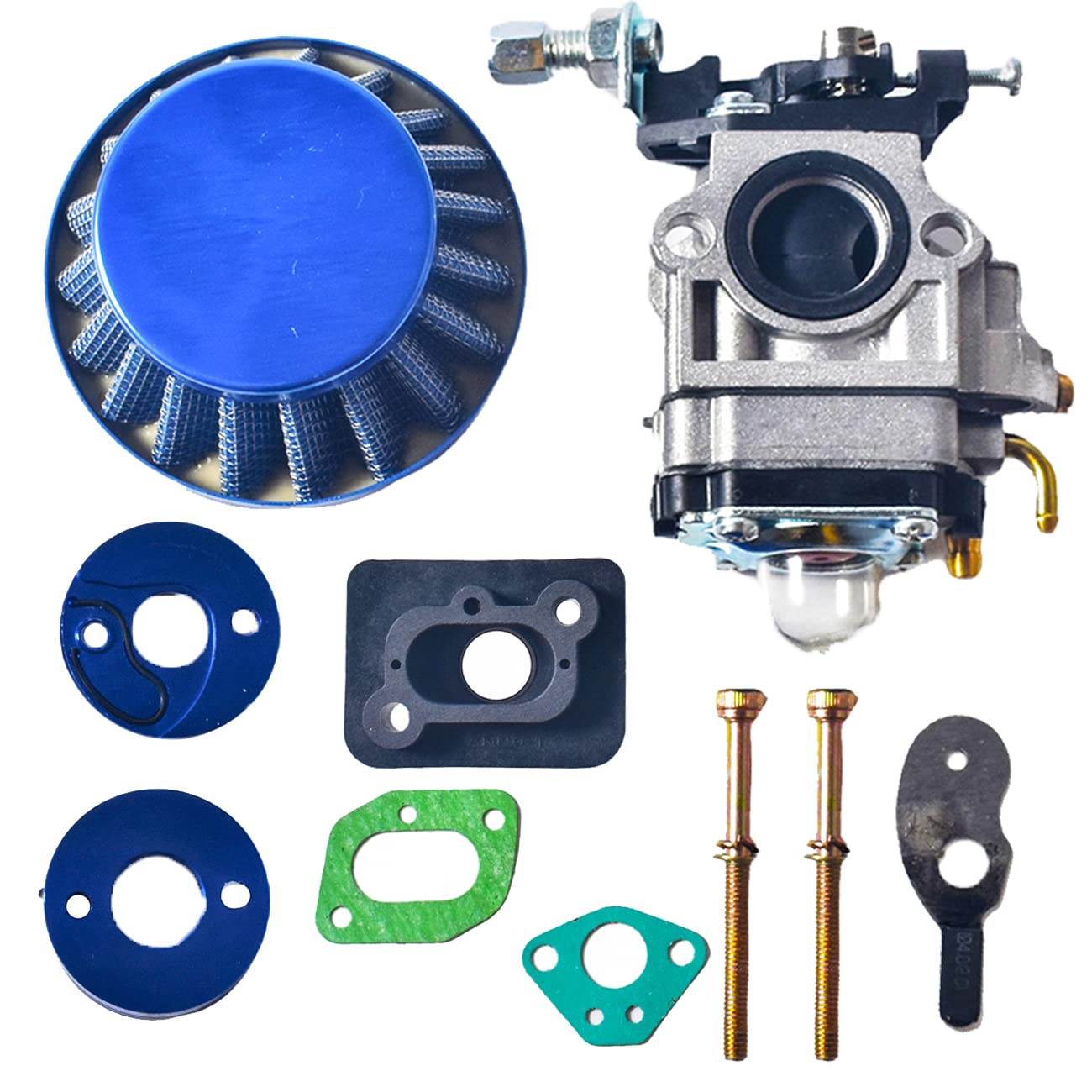 15 mm Vergaser Upgrade Kit für Luftfilter, Ansaugstutzen, Einlassrohr aus Legierung für 2-Takt 33cc 43cc 47cc 49cc 50cc 52cc Scooter ATV Quad Pocket Bike 15 mm Vergaser Upgrade Kit für Luftfilter, Ansaugstutzen, Einlassrohr aus Legierung für 2-Takt 33cc 43cc 47cc 49cc 50cc 52cc Scooter ATV Quad Pocket Bike von GOIRTUTSS