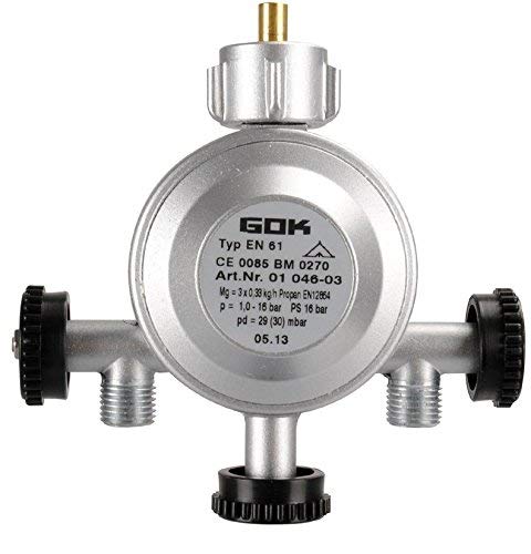 GOK Niederdruckregler 3 Abgänge 30 mbar EN61 SB von GOK