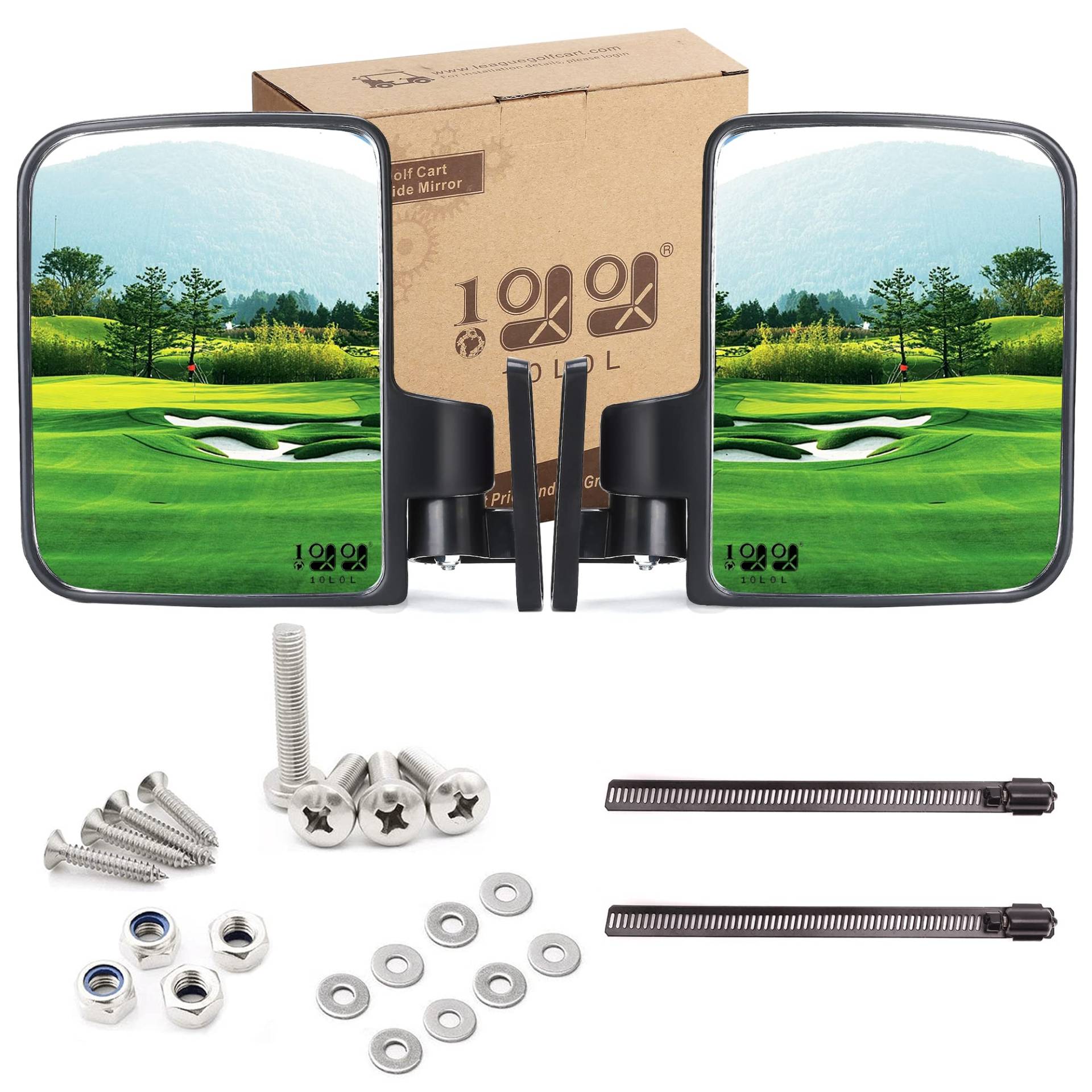 Golf Cart Side Mirrors for EZ GO Club Car YAMAHA and Others by Golf Carts Universe Golf Cart Side Mirrors for EZ GO Club Car YAMAHA and Others by Golf Carts Universe von 10L0L