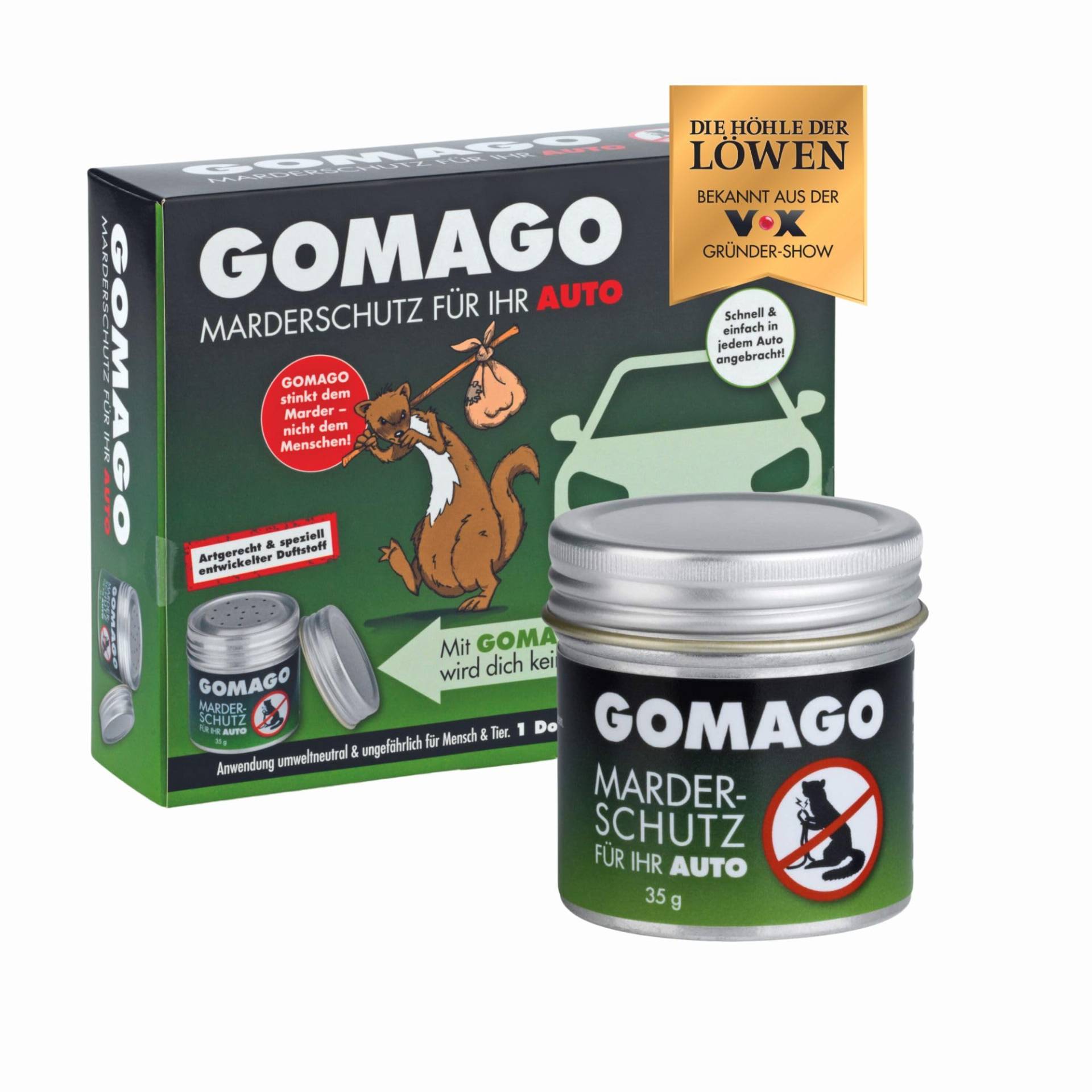 GOMAGO Marderschutz für Ihr Auto - bekannt aus 'Die Höhle der Löwen' | Vertreibt den Marder zuverlässig und einfach aus dem Motorraum | Effektive Alternative zu Marderschreck, Marderspray, Ultraschall GOMAGO Marderschutz für Ihr Auto - bekannt aus 'Die Höhle der Löwen' | Vertreibt den Marder zuverlässig und einfach aus dem Motorraum | Effektive Alternative zu Marderschreck, Marderspray, Ultraschall von GOMAGO