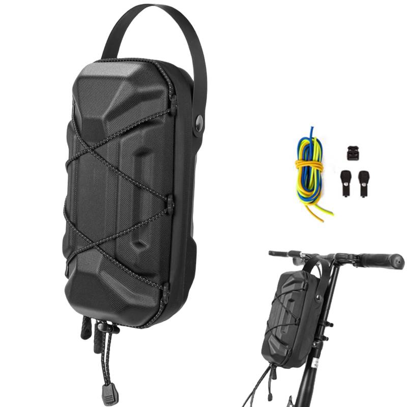 GOMETY E Scooter Tasche für Elektroroller, wasserdichte Roller Tasche Front Tube Bag mit Multicolor Drawstrings, Quick Release Lenkertasche Rollertasche Vordertasche für Xiaomi Mijia Sedway Ninebot von GOMETY