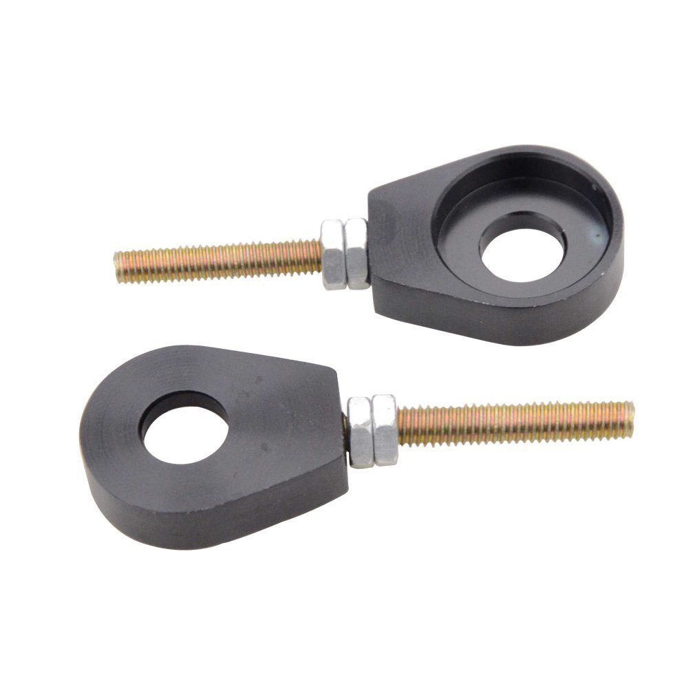GOOFIT 12mm Performance Kettenspanner Set Motorradkette Reregulator Pitbike Ersatz für ATV Scooter Moped Schwarz GOOFIT 12mm Performance Kettenspanner Set Motorradkette Reregulator Pitbike Ersatz für ATV Scooter Moped Schwarz von GOOFIT